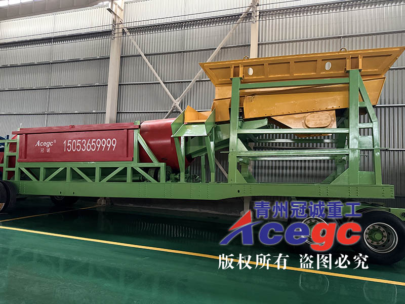 新型泥石分離移動淘金車
